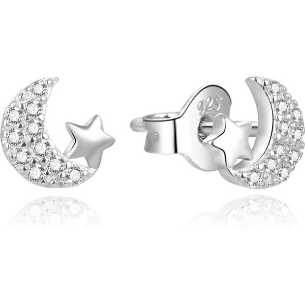 Beneto Pôsobivé strieborné náušnice so zirkónmi AGUP765L 66580856