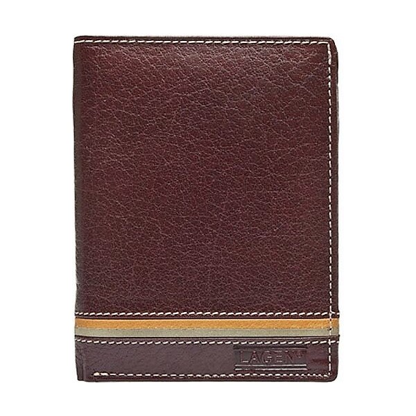Pánska kožená peňaženka LAGEN 614795 hnedá 28213359