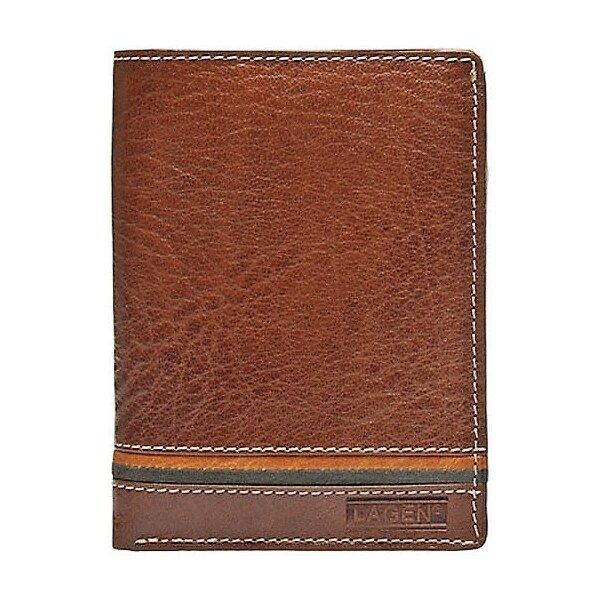 Pánska kožená peňaženka LAGEN 614795 mandarinka 28213360