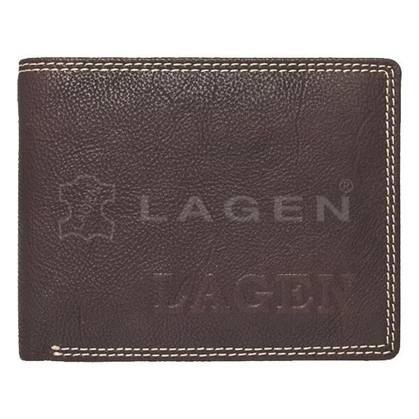 Pánska kožená peňaženka LAGEN 614787 hnedá 28213363