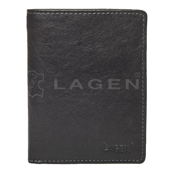 Pánska kožená peňaženka LAGEN 2001/T čierna 28213353