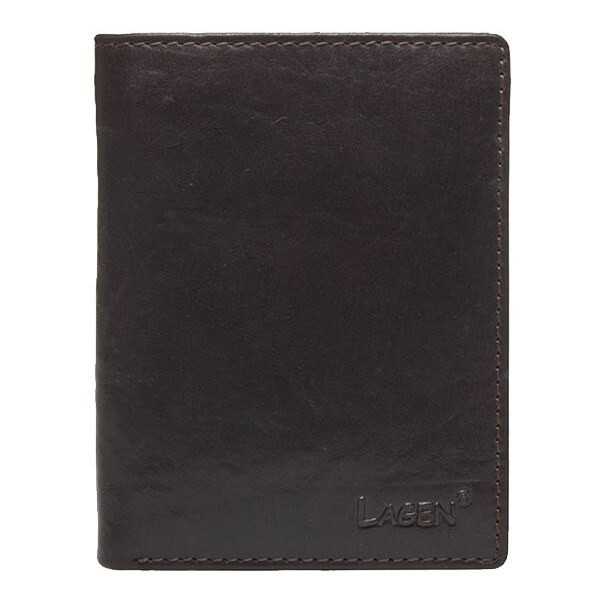Pánska kožená peňaženka LAGEN 2001/T tmavo hnedá 28213354
