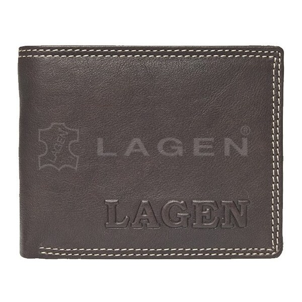 Pánska kožená peňaženka LAGEN 614788 hnedá 28213365