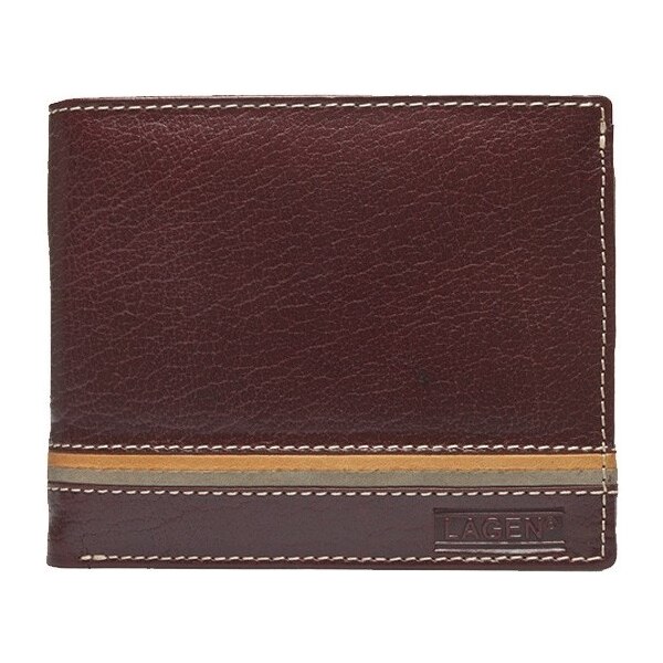 Pánska kožená peňaženka LAGEN 614794 hnedá 28213366