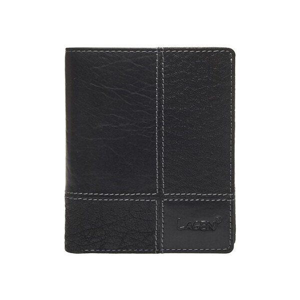 Pánska kožená peňaženka LAGEN V-28/T čierna 28213388