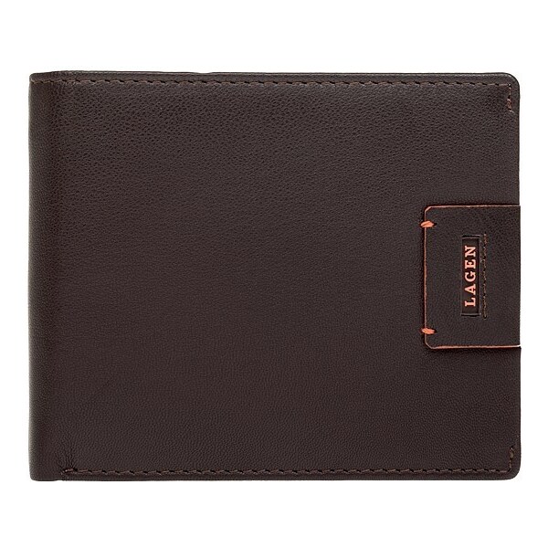 Pánska kožená peňaženka LAGEN LG-1120 hnedá 28213437