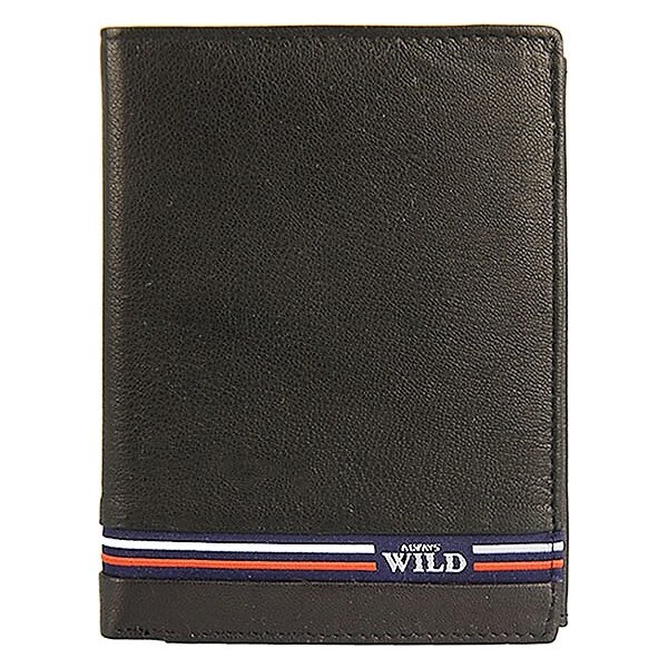 WILD Pánska kožená peňaženka N4-GV čierna 61574792