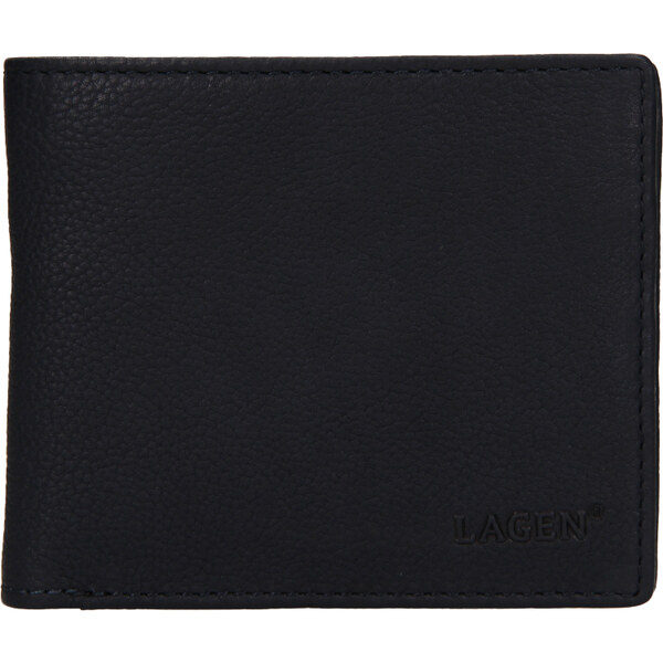 Pánska kožená peňaženka LAGEN 4719 tmavo modrá 28213562