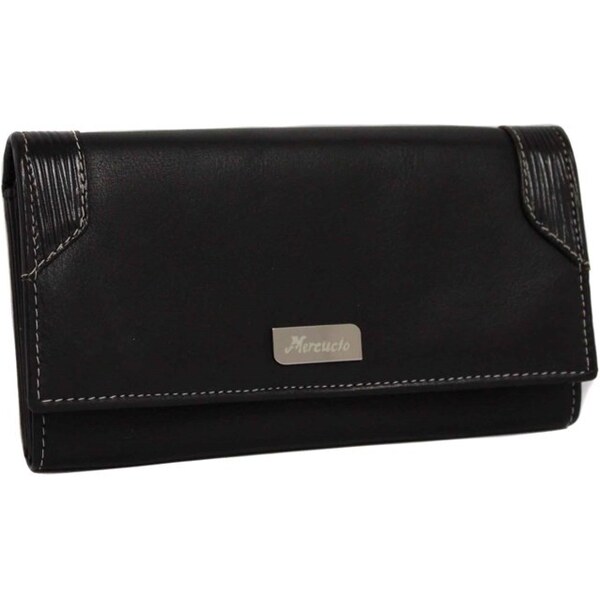 Mercucio Dámska kožená peňaženka čierna, červená 2311820 červená 61574804