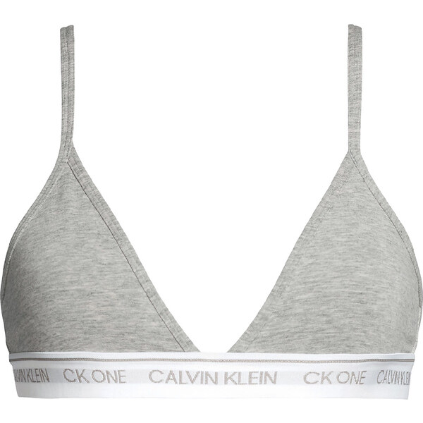 CALVIN KLEIN - CK ONE gray triangle podprsenka s nastaviteľnými 28270980