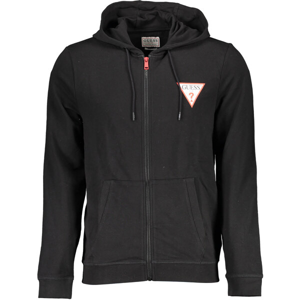 Čierna pánska mikina GUESS JEANS na zips 64711360