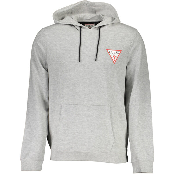 GUESS JEANS GUESS pánska mikina s kapucňou, sivá 64706960