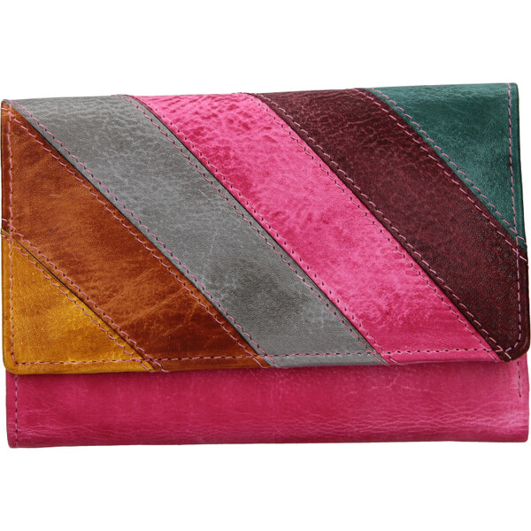 Dámska kožená peňaženka LAGEN ružová multy 864-77/D 28298012