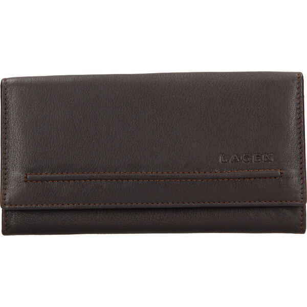 Dámska kožená peňaženka LAGEN hnedá V-25/E 28298013