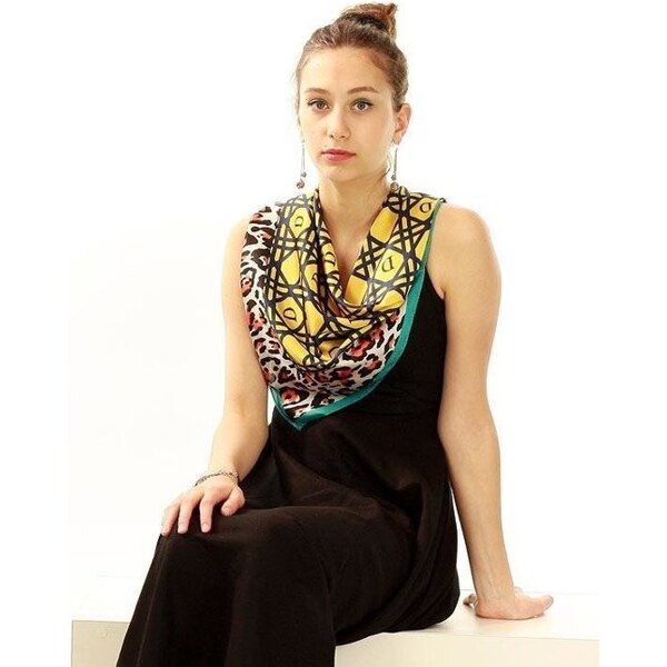 Marco Mazzini Hodvábna šatka Mazzini žltá 28307905