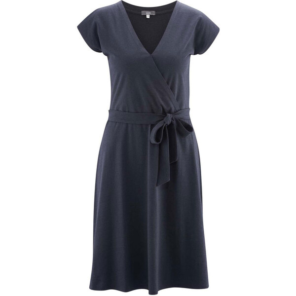 Glara Dámske bambusové šaty so zavinovacím efektom 36988316