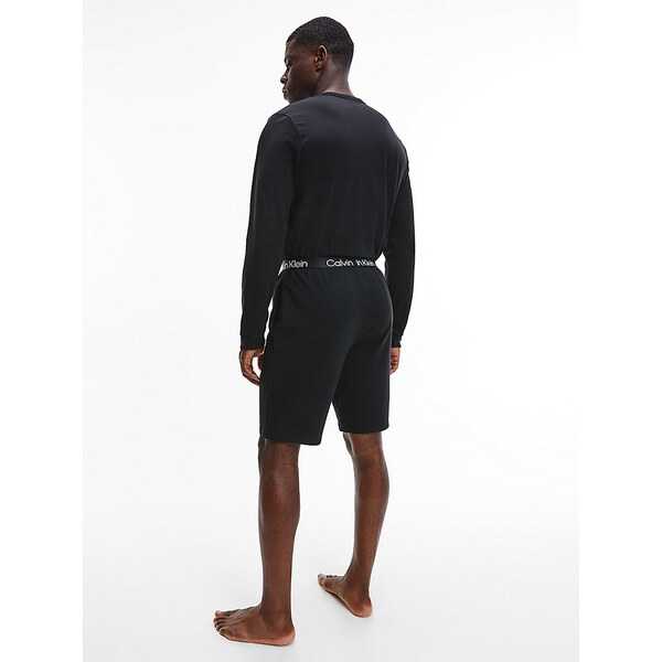 Pánske tričko s dlhým rukávom NM2171E - UB1 - Čierna - Calvin Klein 28345091