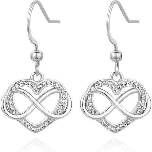 Troli Romantické oceľové náušnice Srdiečka VEDE0354S 66579881