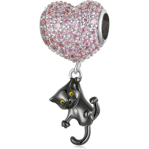 Emporial strieborný prívesok Milovaná mačka 55595632