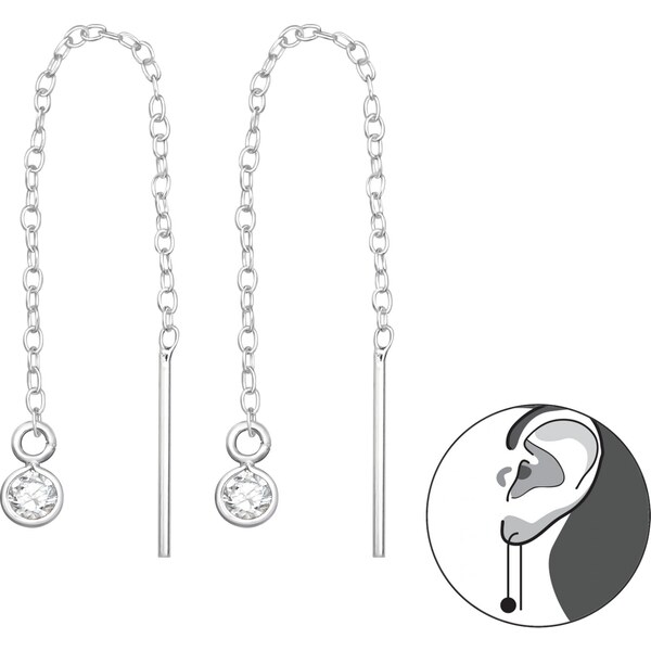 MAJYA Strieborné náušnice LILLY 10697 64581317