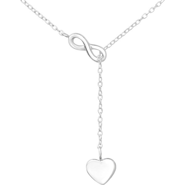 Glory strieborný náhrdelník Infinity love S1125 28389888