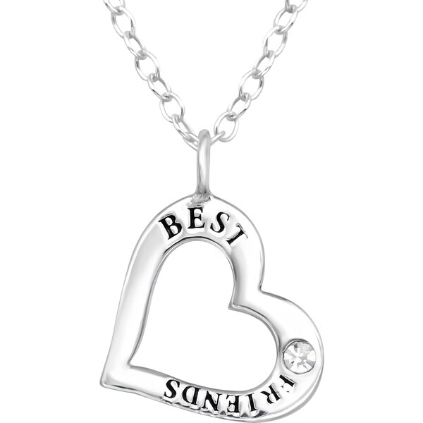 Glory strieborný náhrdelník Best friends so zirkónom S1129 28390279