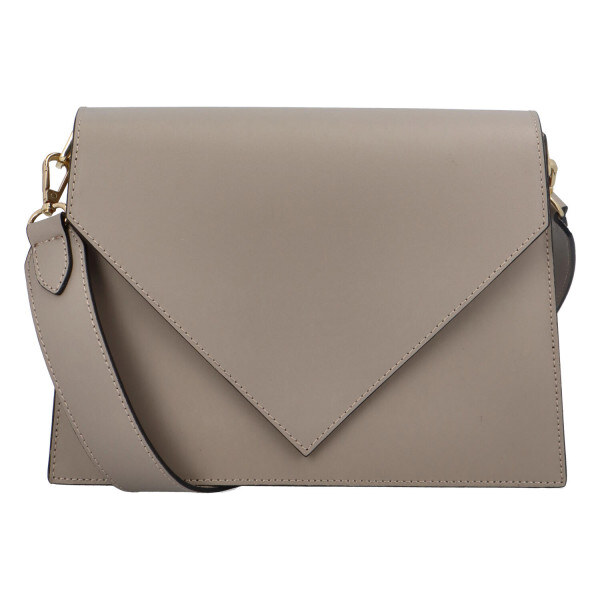 Delami Vera Pelle Dámska kožená kabelka na rameno šedá - Delami Lamis 59093648