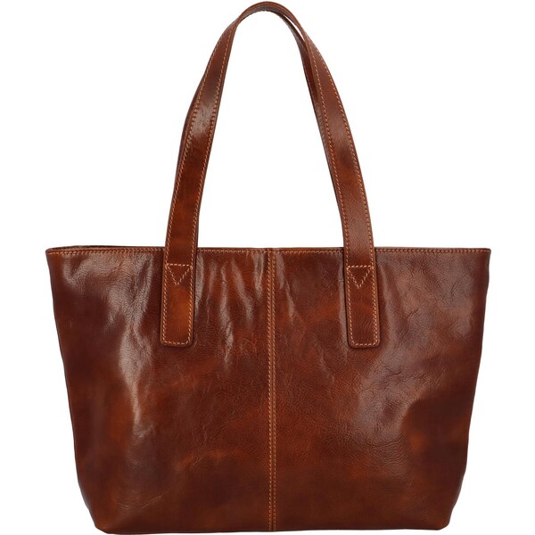 Delami Vera Pelle Dámska kožená kabelka na rameno hnedá - Delami 54078456