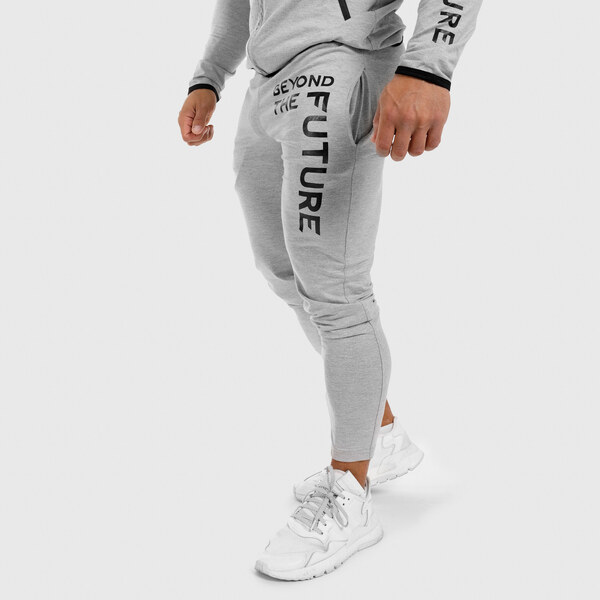 Iron Aesthetics Pánske SlimFit tepláky Beyond the Future, sivé 28400302