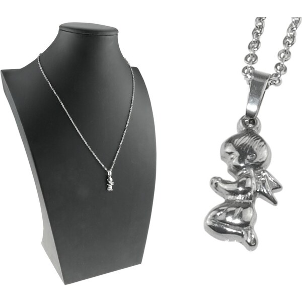 CITY STORM Oceľová dámska retiazka s príveskom anjelik 66888964