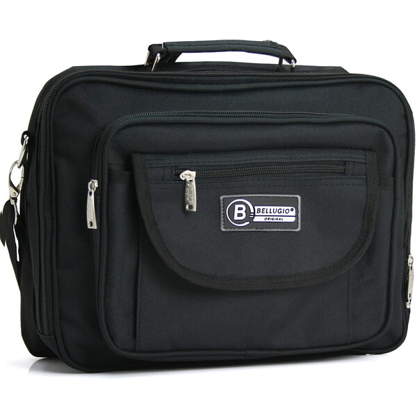 Pánska látková taška cez plece čierna - Bellugio F531 čierna 57819957