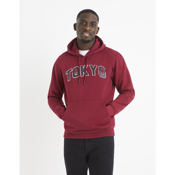 Vínová mikina s kapucňou Celio Vetokyo 50502924