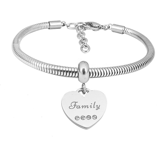 Lindas Jewelry Náramok Šťastná Rodina Chirurgická oceľ INR123 64282349