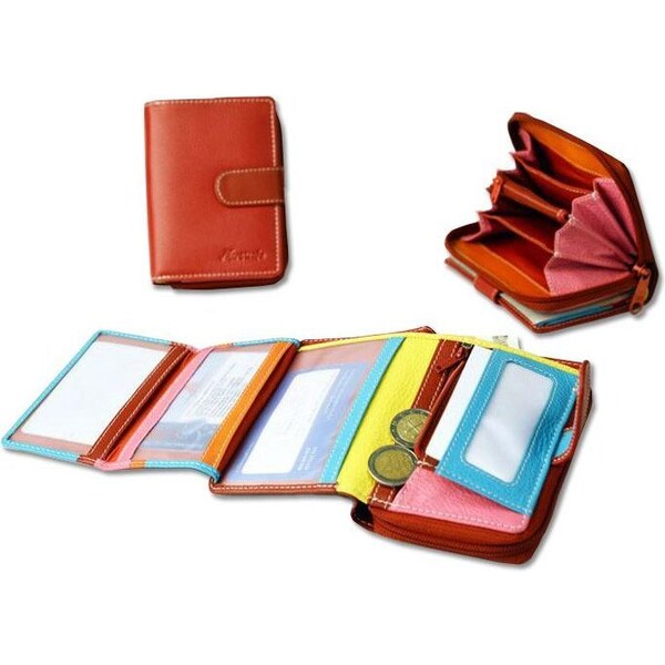 Mercucio Dámska kožená peňaženka 2311840 ružová 61574803