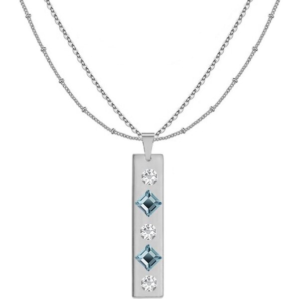 SWAROVSKI Elements Swarovski e. náhrdelník Patchwork s platničkou 28439328