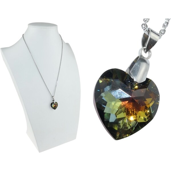 CITY STORM Dámska retiazka s prívesko Swarovski Heart 18 mm farba 66888654