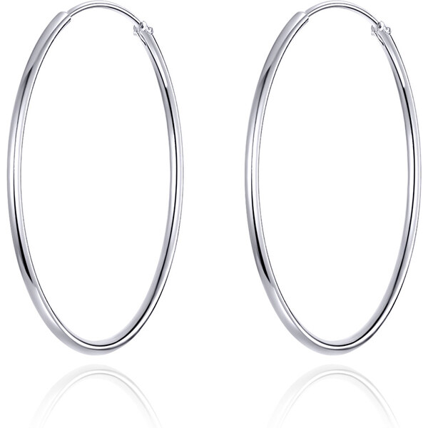 Emporial strieborné kruhové náušnice priemer 30 mm SCE710 55872049