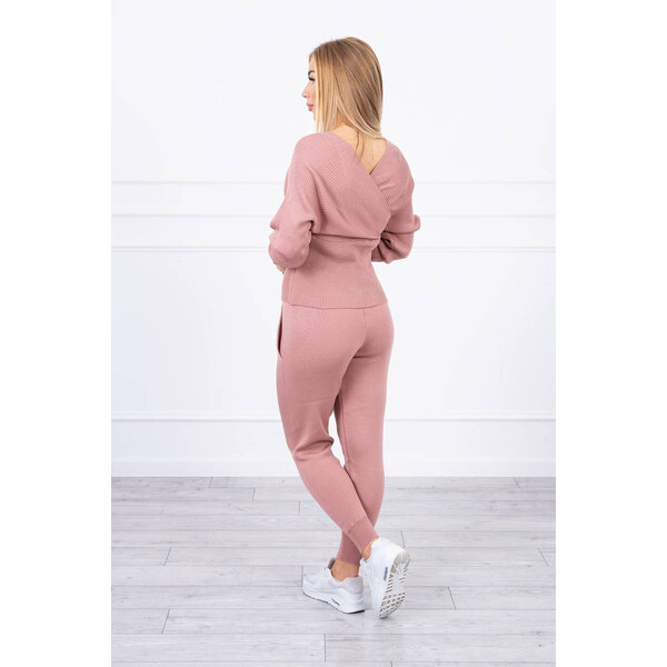 MladaModa Svetrová tepláková súprava v zavinovacom strihu model 2021 28517401