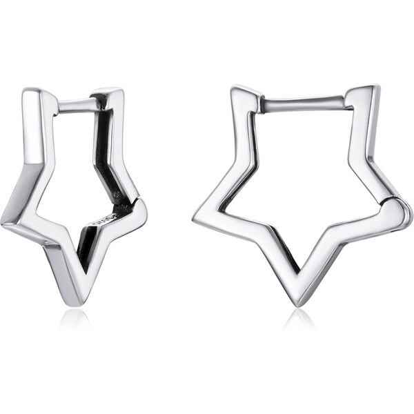 Emporial strieborné náušnice Hviezdne krúžky SCE1136 55872047