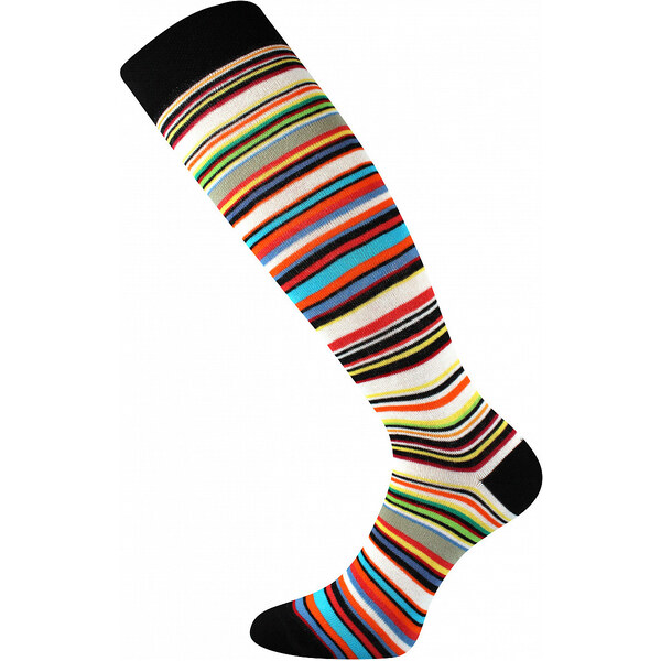 Glara Dámske pruhované podkolienky 36988661