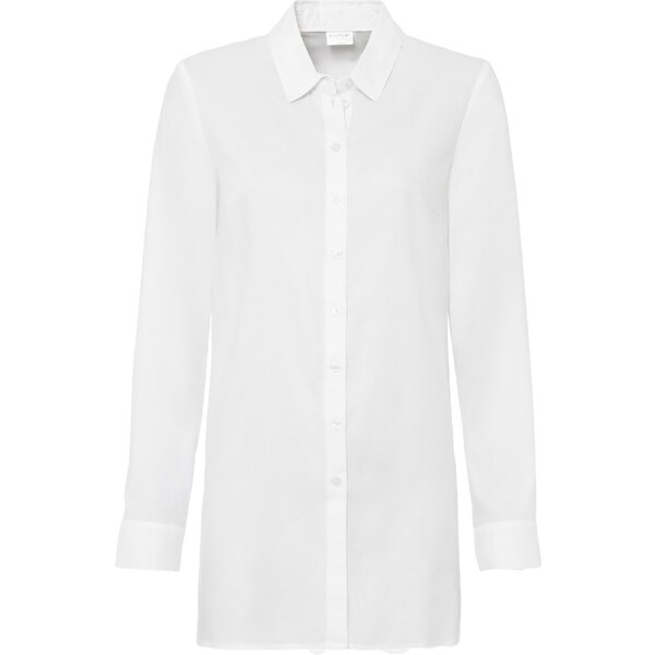 bonprix Dlhá blúzka z čistej viskózy, farba biela 45386198