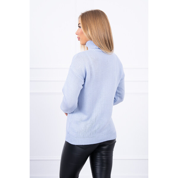 MladaModa Klasický rolák model 2020-16 svetlomodrý 48112882