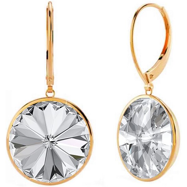 SWAROVSKI Elements Swarovski e. zlaté visiace náušnice Madame see3584 27477343