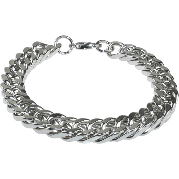 CITY STORM Pánsky retiazkový mohutny náramok v striebornom prevedení - 66889111