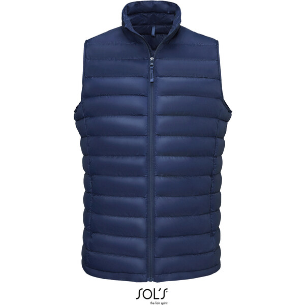 Pánská prošívaná péřová slim fit vesta se stojáčkem Sols 65850090