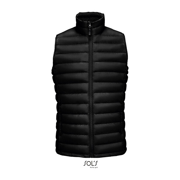 Pánská prošívaná péřová slim fit vesta se stojáčkem Sols 65850091