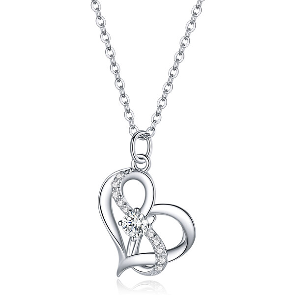 Emporial strieborný náhrdelník Symbol nekonečnej lásky 42714013