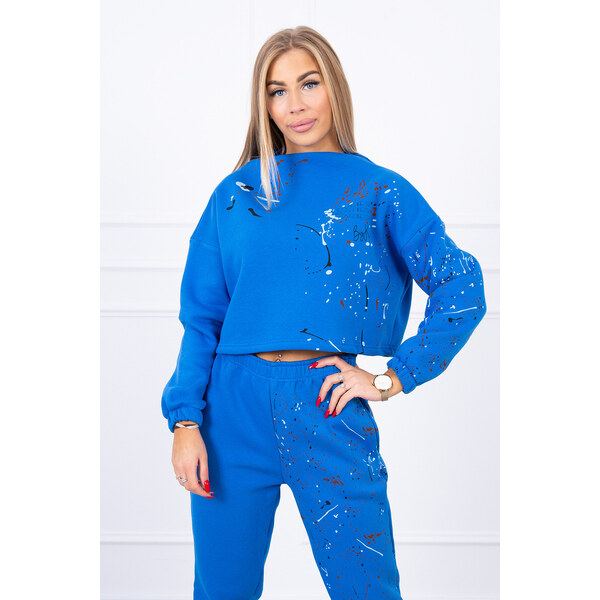 MladaModa Zateplená tepláková súprava s farebnou potlačou model 9330 28959315