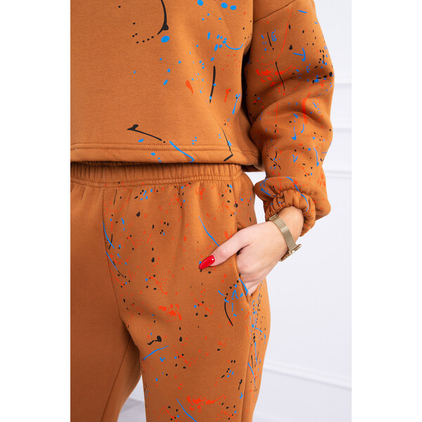 MladaModa Zateplená tepláková súprava s farebnou potlačou model 9330 28959324