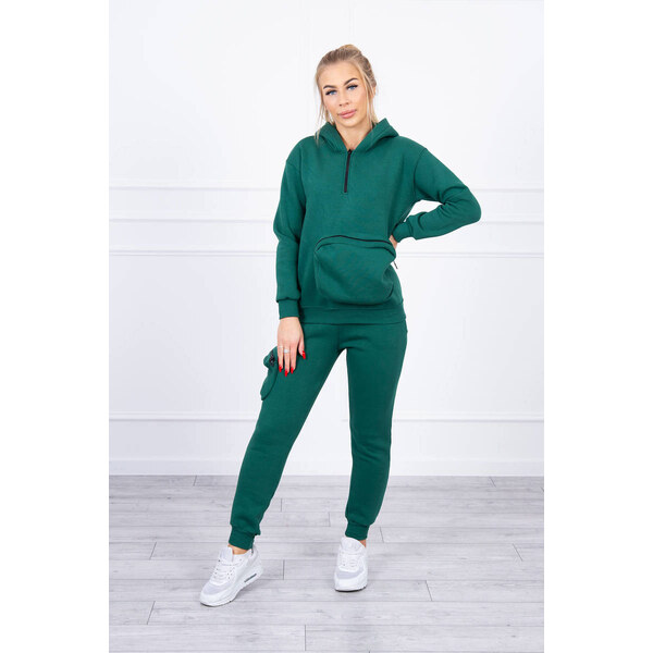 MladaModa Zateplená tepláková súprava s veľkým vreckom model 9324 28959353